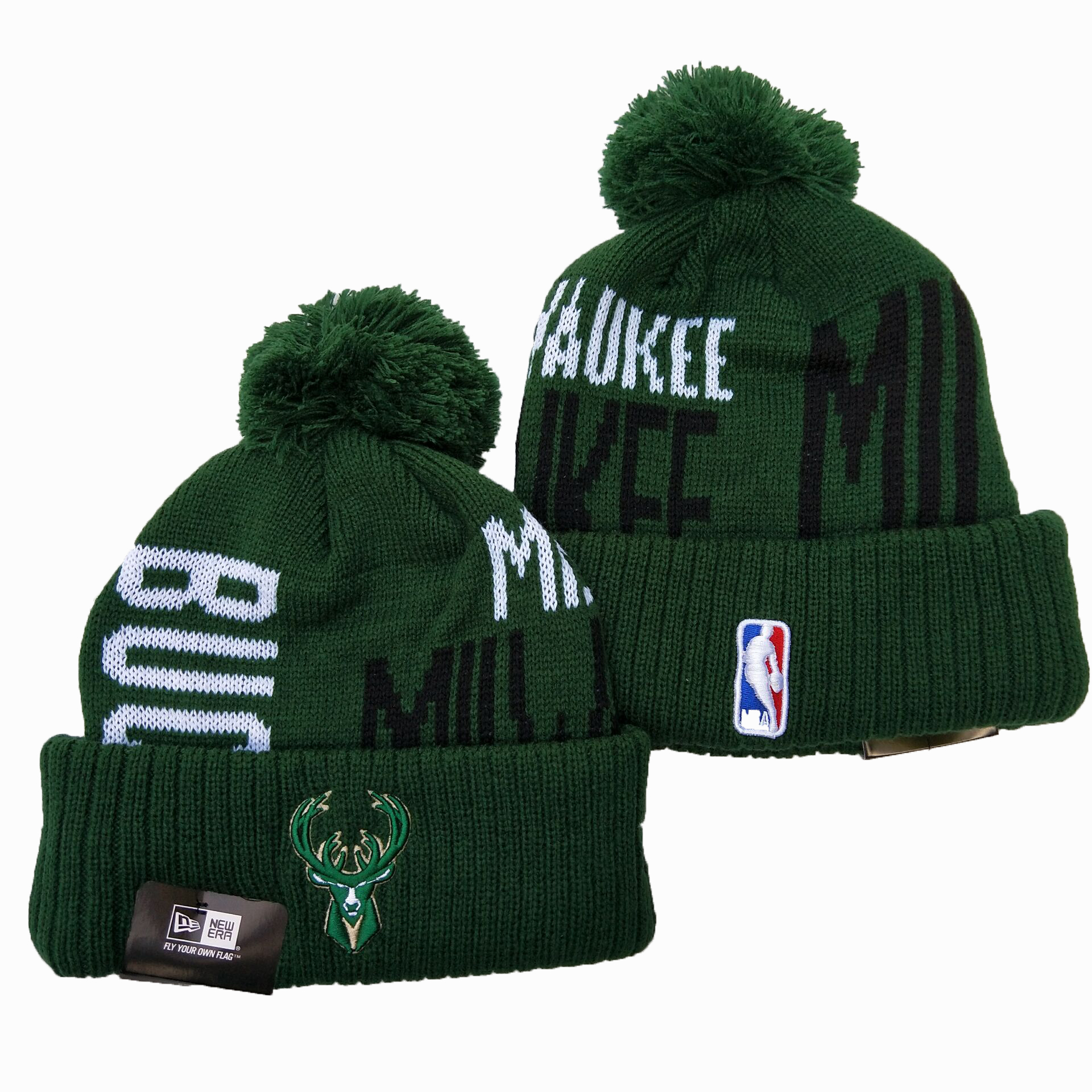 NBA Milwaukee Bucks 2019 Knit Hats 002